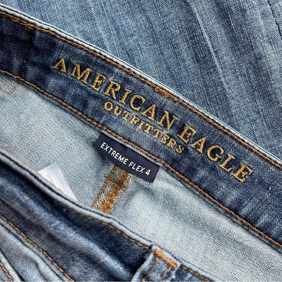 American eagle outfitters men’s slim straight denim jean extreme flex 4 jeans 28 - Picture 8 of 10